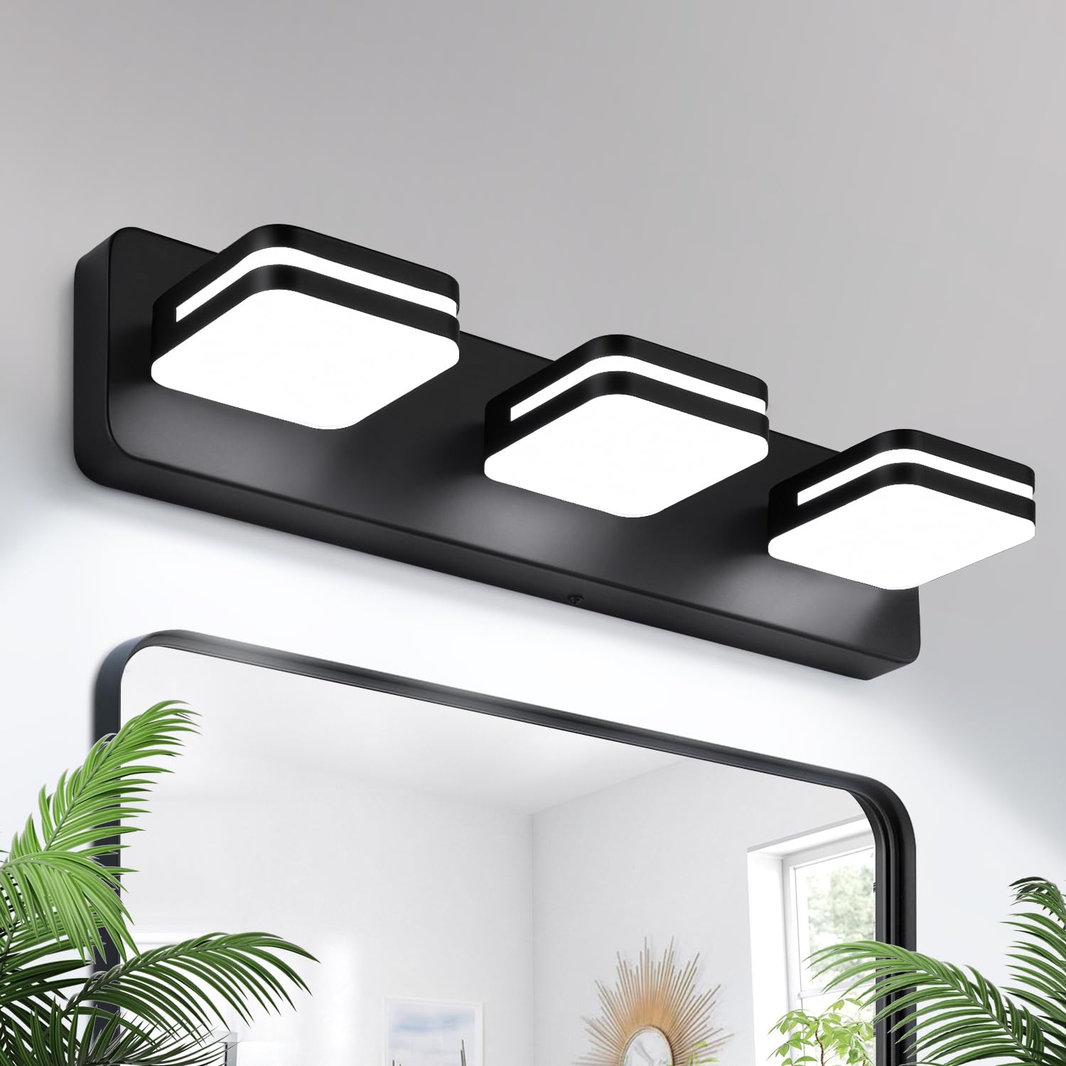 Torondo 360° rotate vanity light with swivel head for precise makeup illumination.