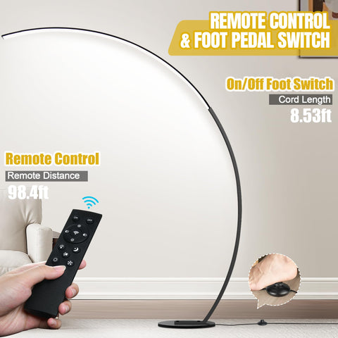 Torondo dimmable LED lamp pedal switch offers hands-free operation.