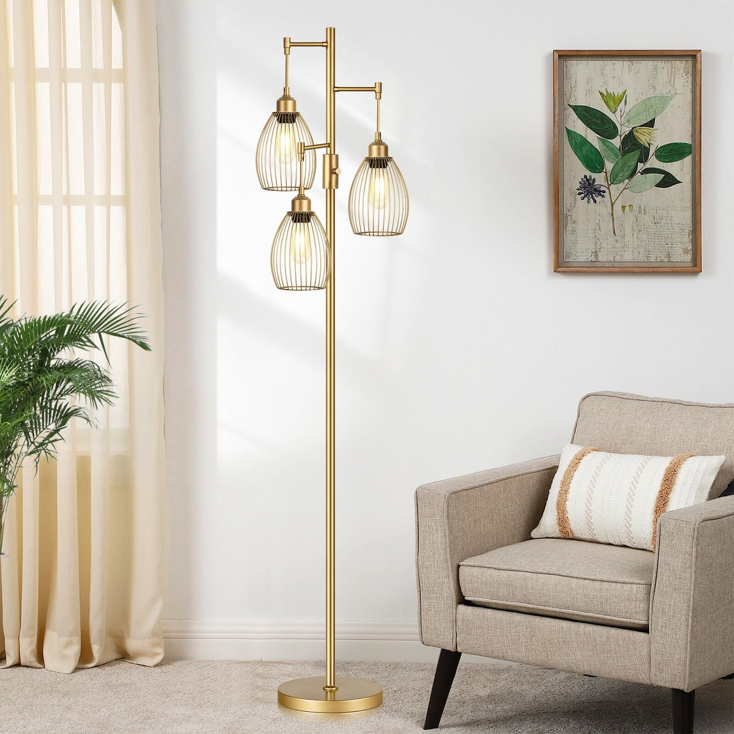 Torondo elegant gold finish complements modern living spaces.