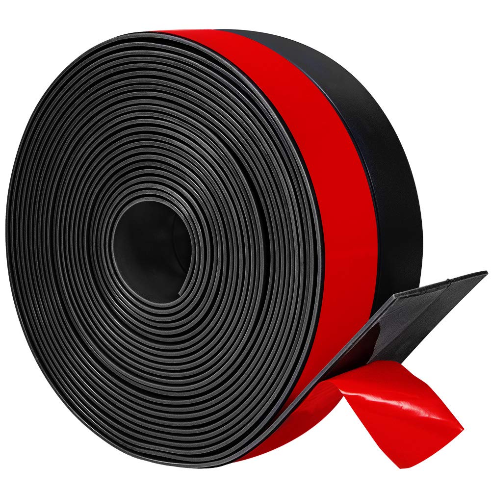TORRAMI silicone door sweep strip seals gaps to reduce drafts.