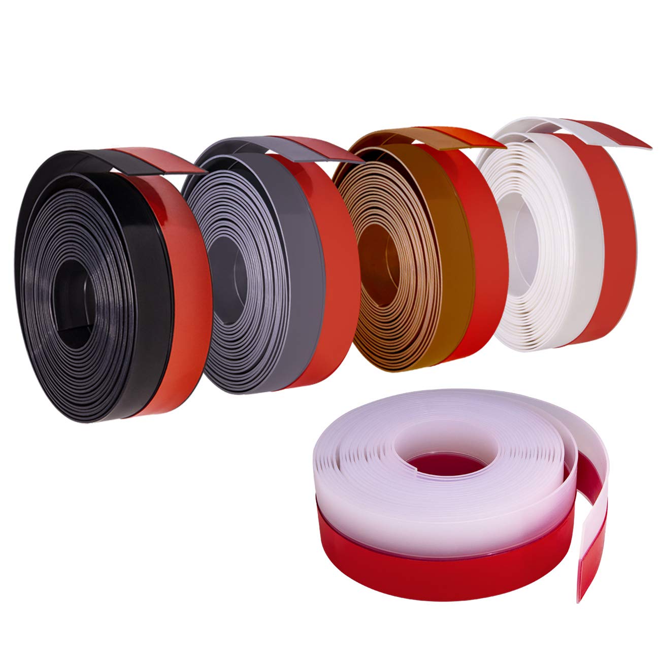 TORRAMI silicone weather-stripping glass-shower-door creates tighter seal and smoother closure.