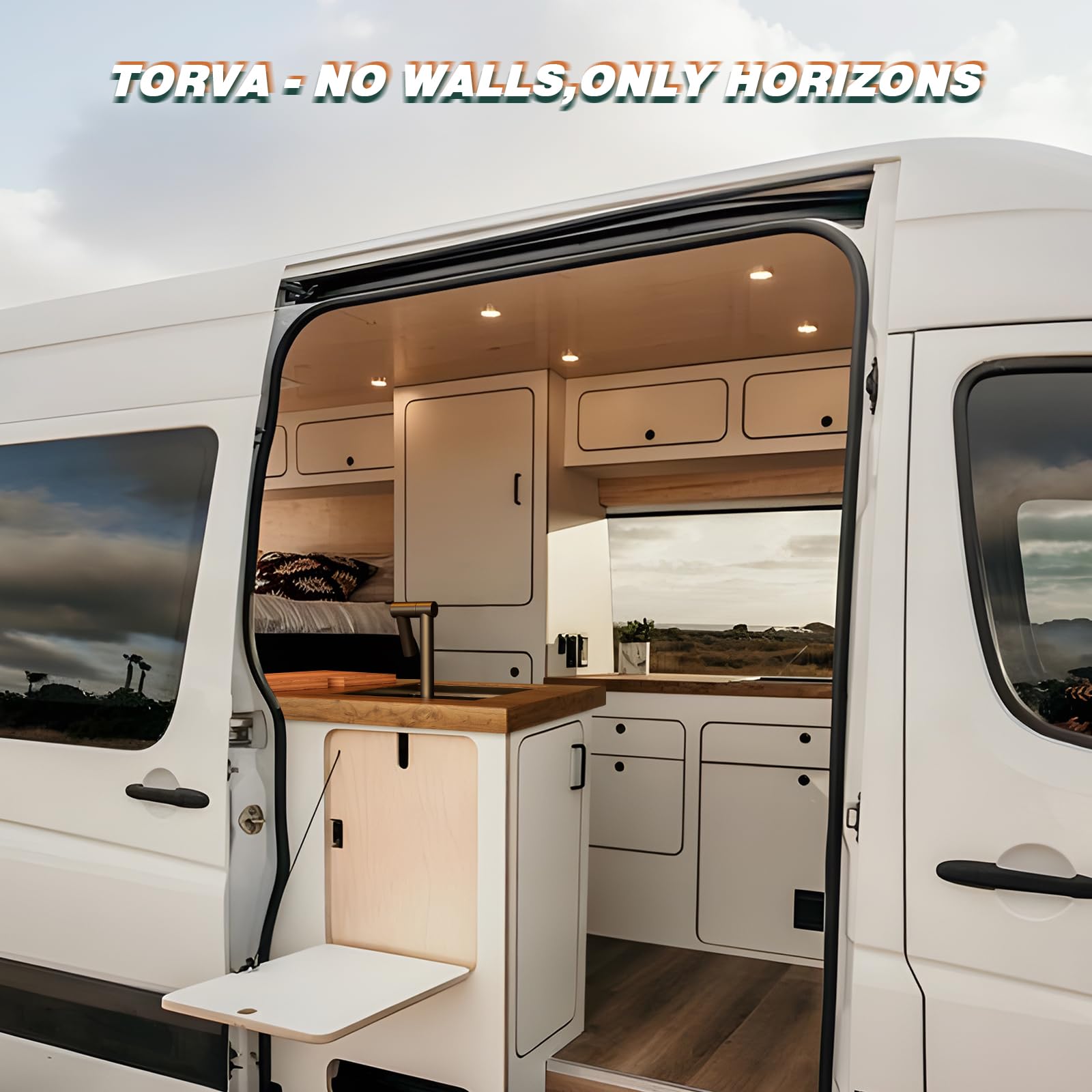 Brushed stainless steel finish hides water spots for a clean look.