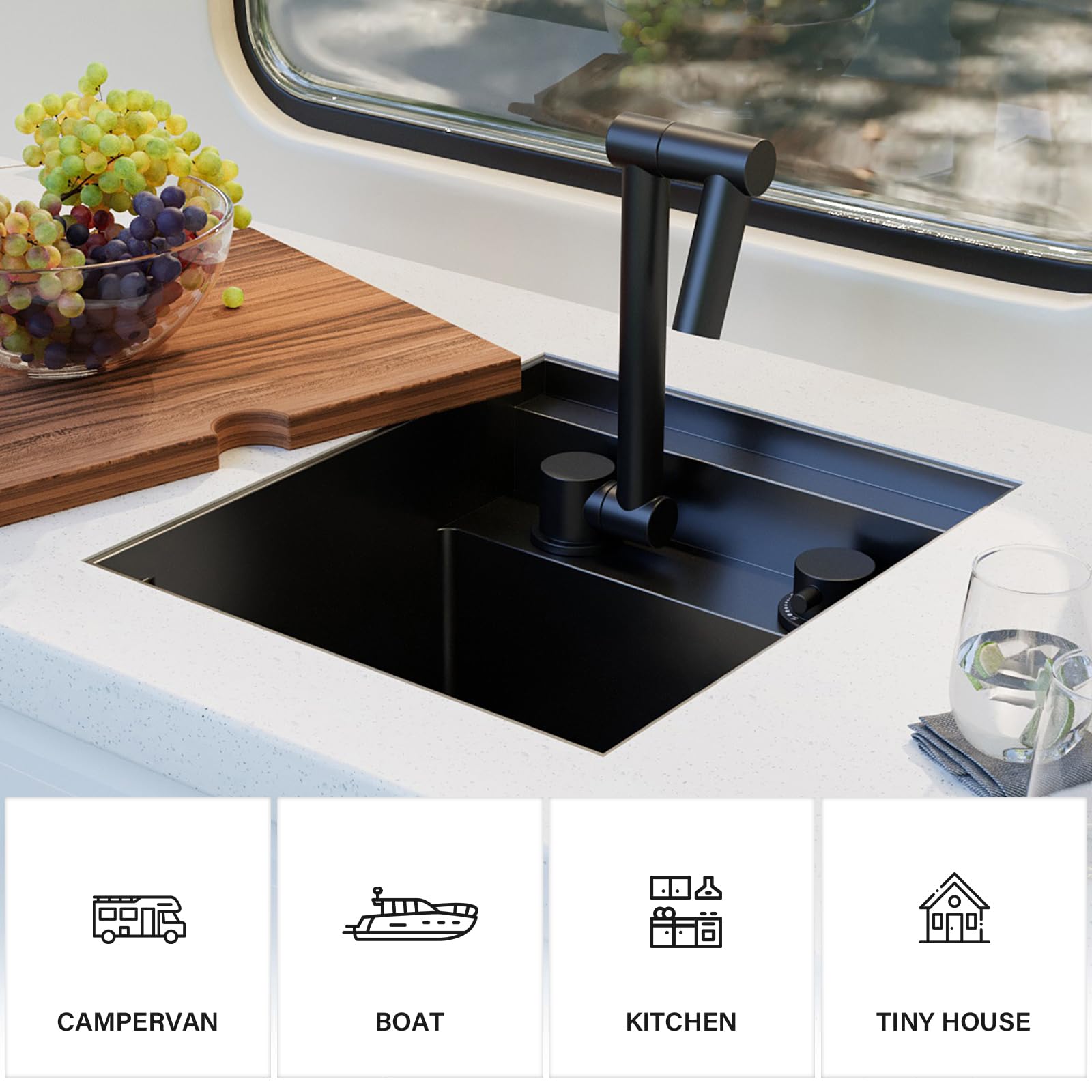 Durable T304 stainless steel resists rust and daily wear.