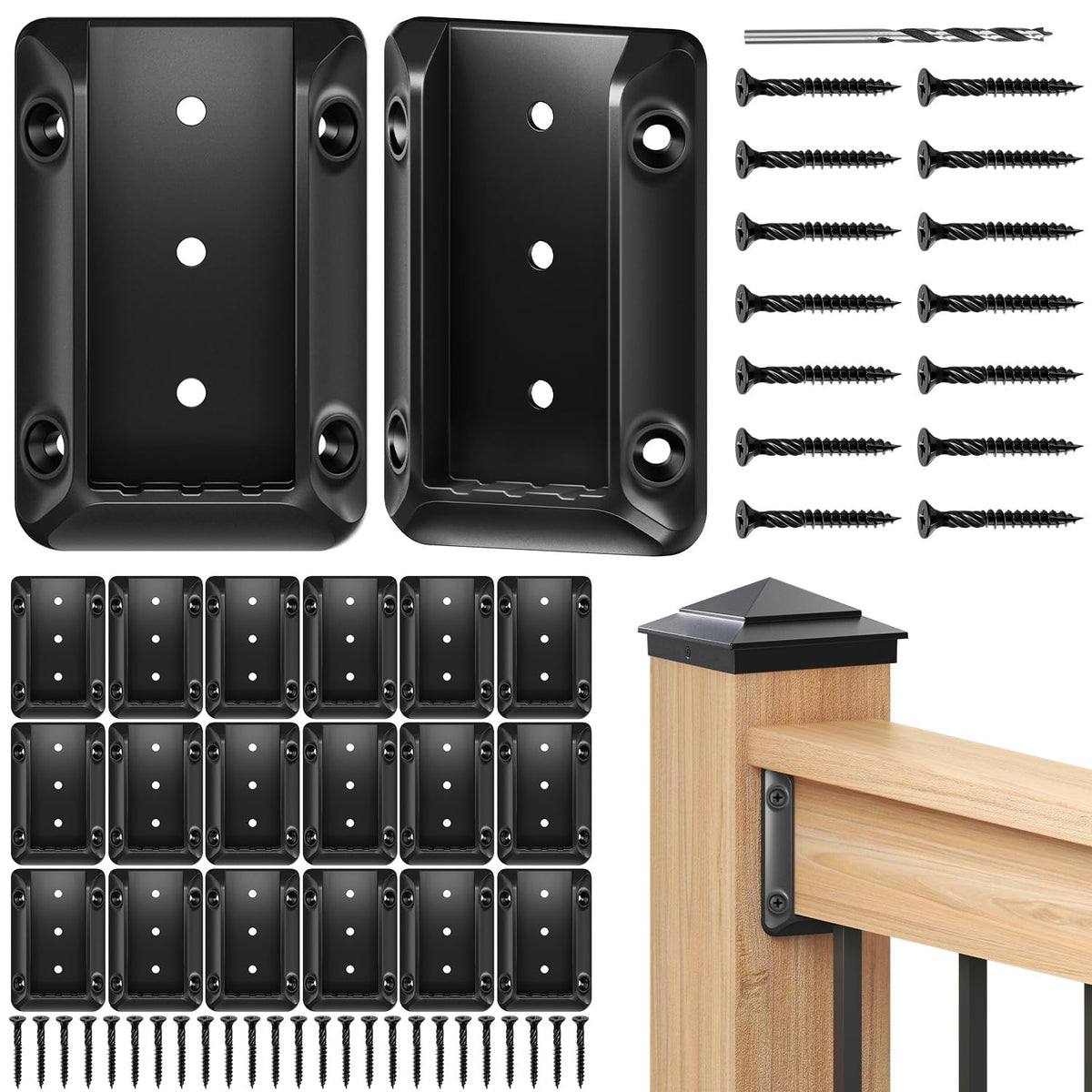 TOSCOCO deck bracket connection provides sturdy post joints for long-lasting decks.