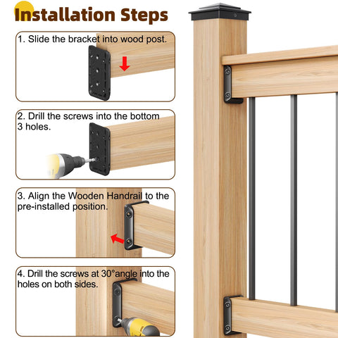 Toscoco deck bracket curved-design close-up emphasizes minimalist, decorative touch.