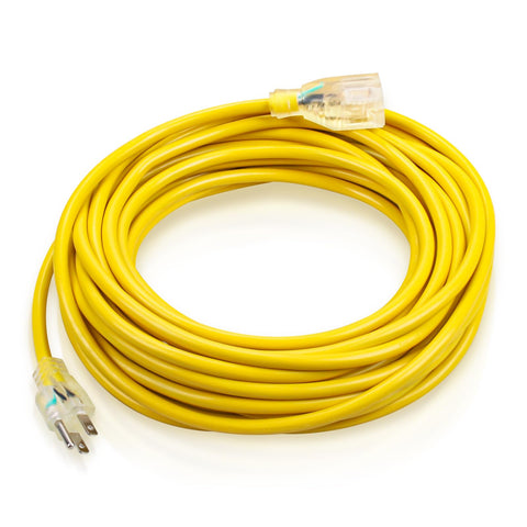 TOSRWGLL 101678 50ft yellow extension cord for ProTeam vacuums offers extended reach