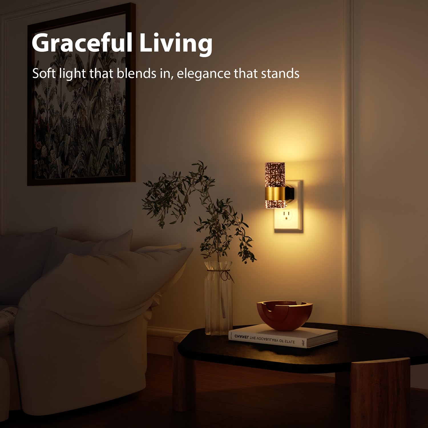 TOSZMOK plug in outlet compatibility preserves a free outlet for devices