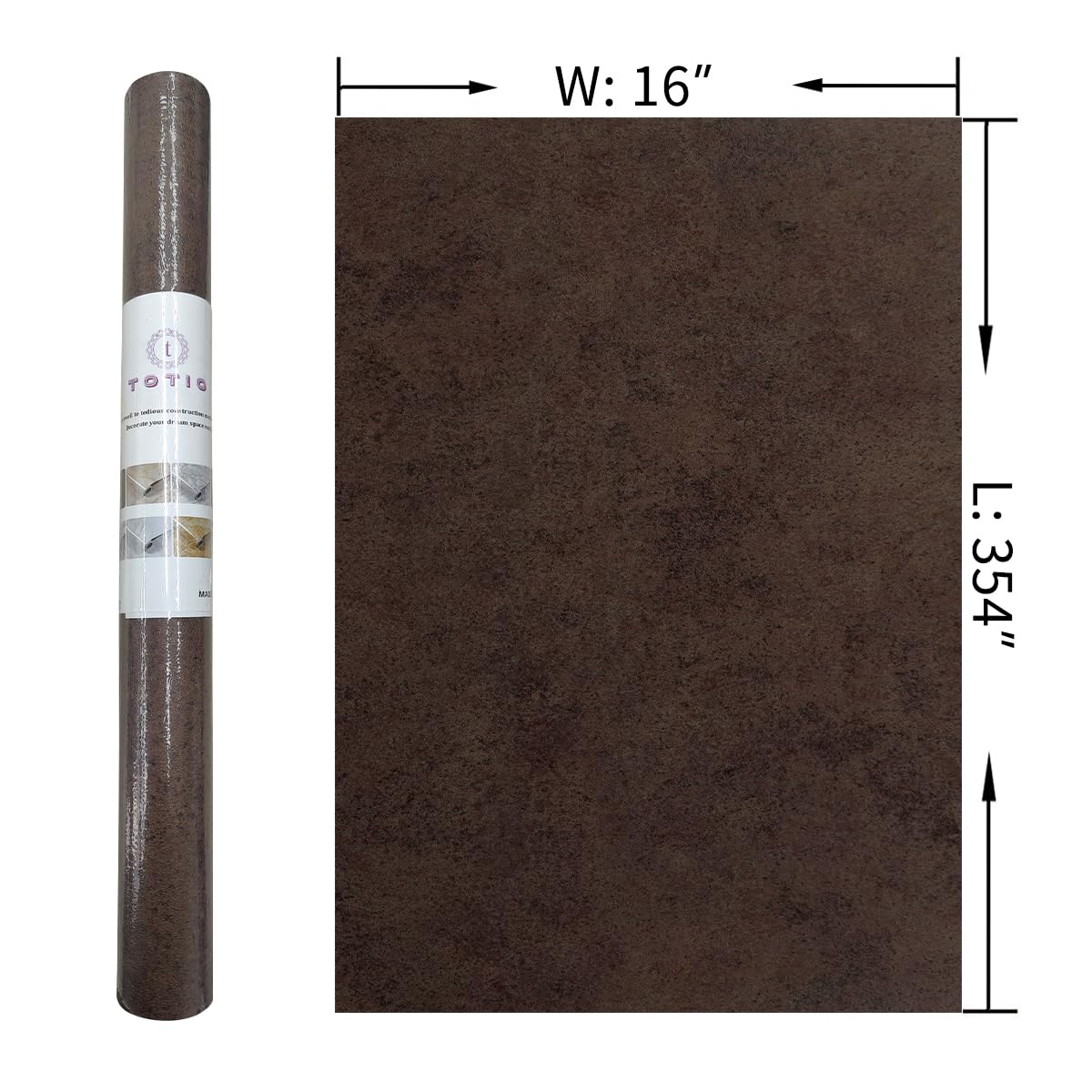 TOTIO waterproof and stain-resistant finish stands up to daily kitchen or bath use.