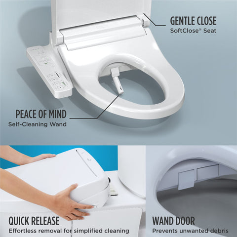 TOTO WASHLET KC2 front cleanse mode for targeted cleansing.
