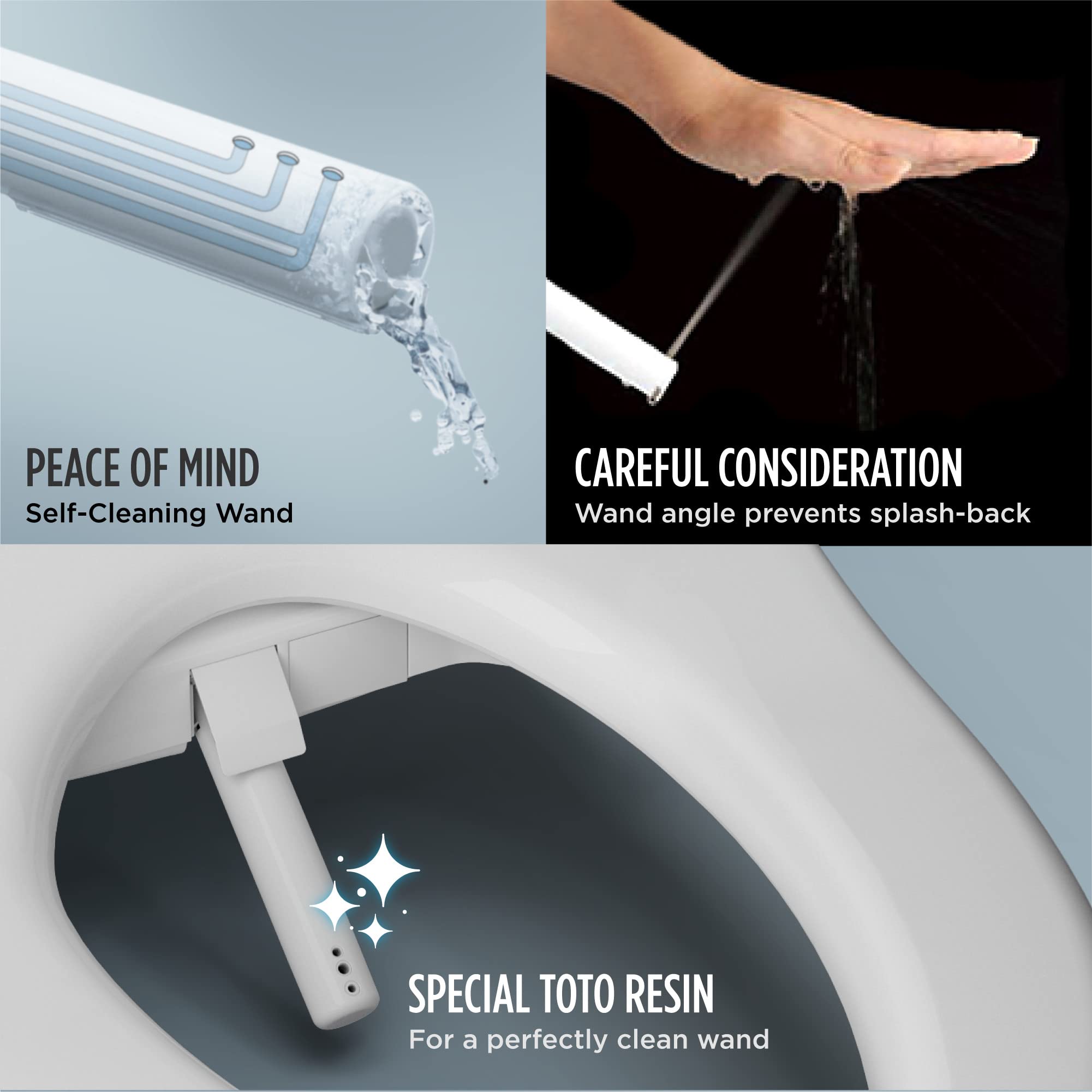 TOTO WASHLET KC2 rear and front cleanse options demonstrated