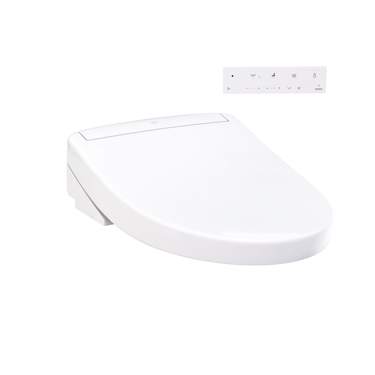 TOTO WASHLET S5 bidet seat with remote control for customizable cleansing.