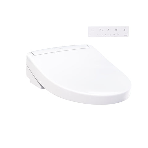 TOTO WASHLET S5 bidet seat with remote control for customizable cleansing.