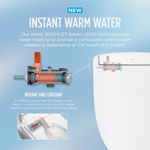 TOTO WASHLET S5 PREMIST pre-cleans the bowl for easier cleaning.