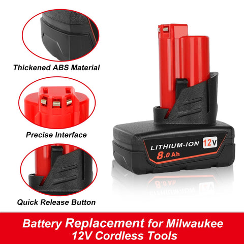Totoplus replacement battery 2-pack hanging display emphasizes easy storage.