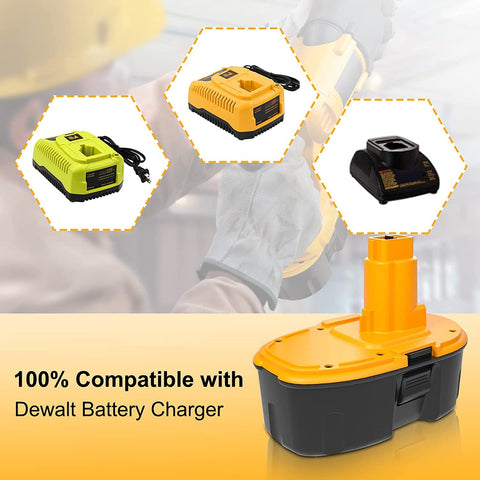 Compact Totoplus battery pack fits DC9096 and related tools.