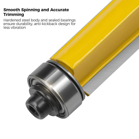 Totowood flush trim bit designed for veneer edging projects