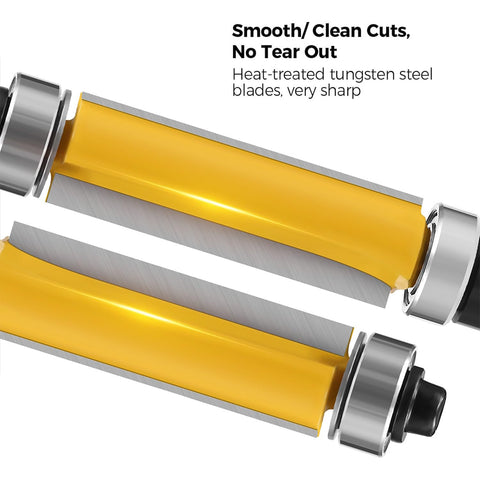 Totowood carbide flush trim router bit highlights durable cutting edge