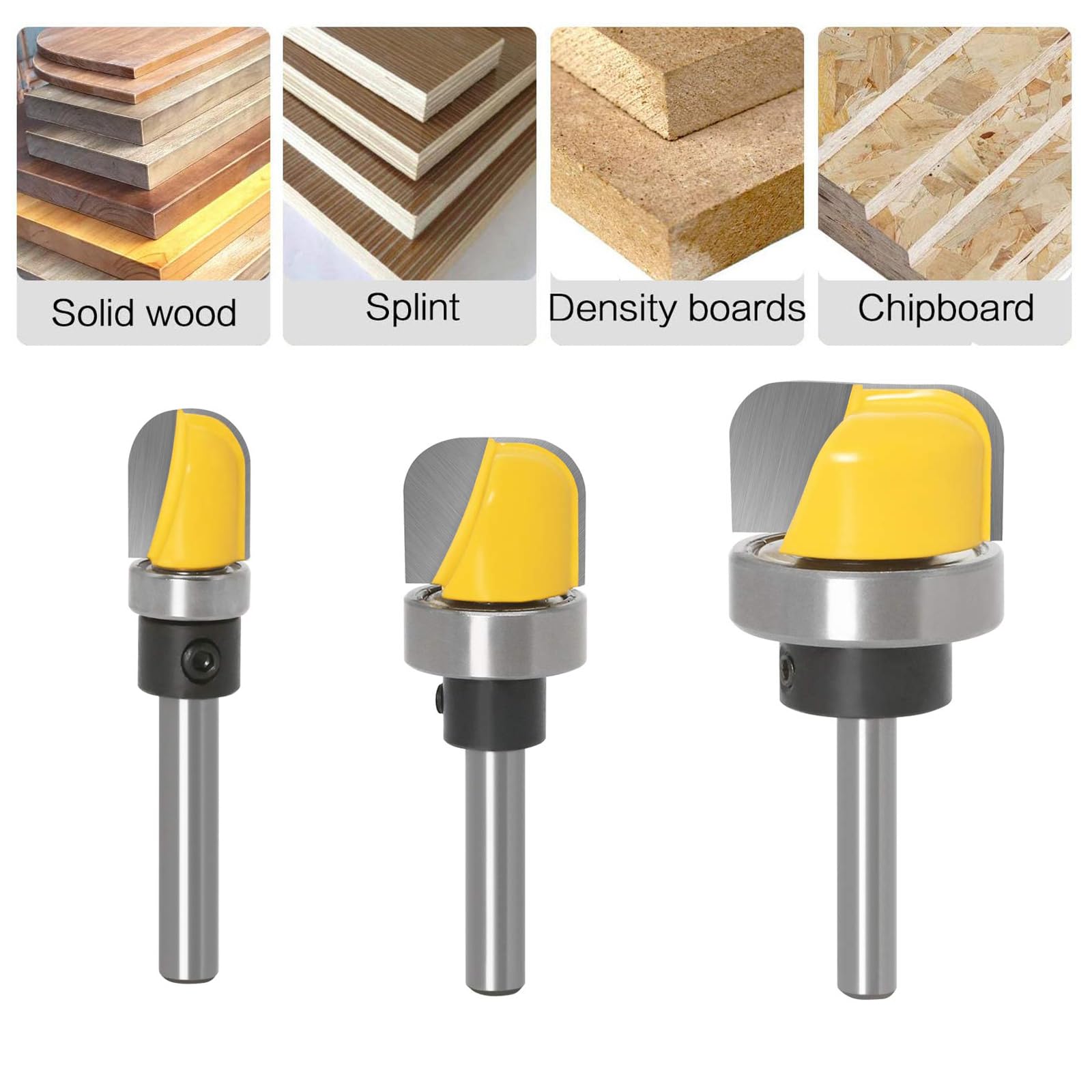 Totowood ball bearing feature for steady, quiet routing