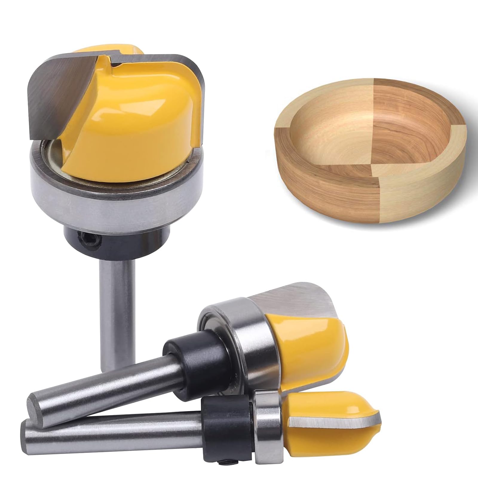 Totowood dish carving bowl half inch cutter for smooth, precise bowl templates