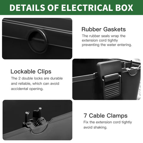 TOTUFY wall-mount bracket enables stable outdoor placement.