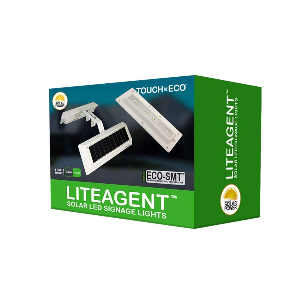 Touch Of ECO LiteAgent Pro two-rectangle lights bundle for versatile signage.