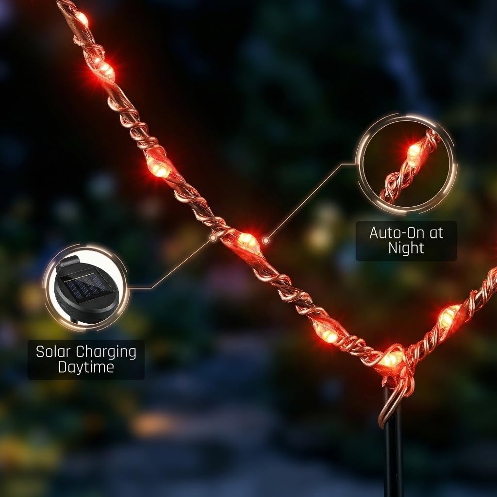 Touch Of ECO neon heart solar light offers easy, maintenance-free garden ambiance.