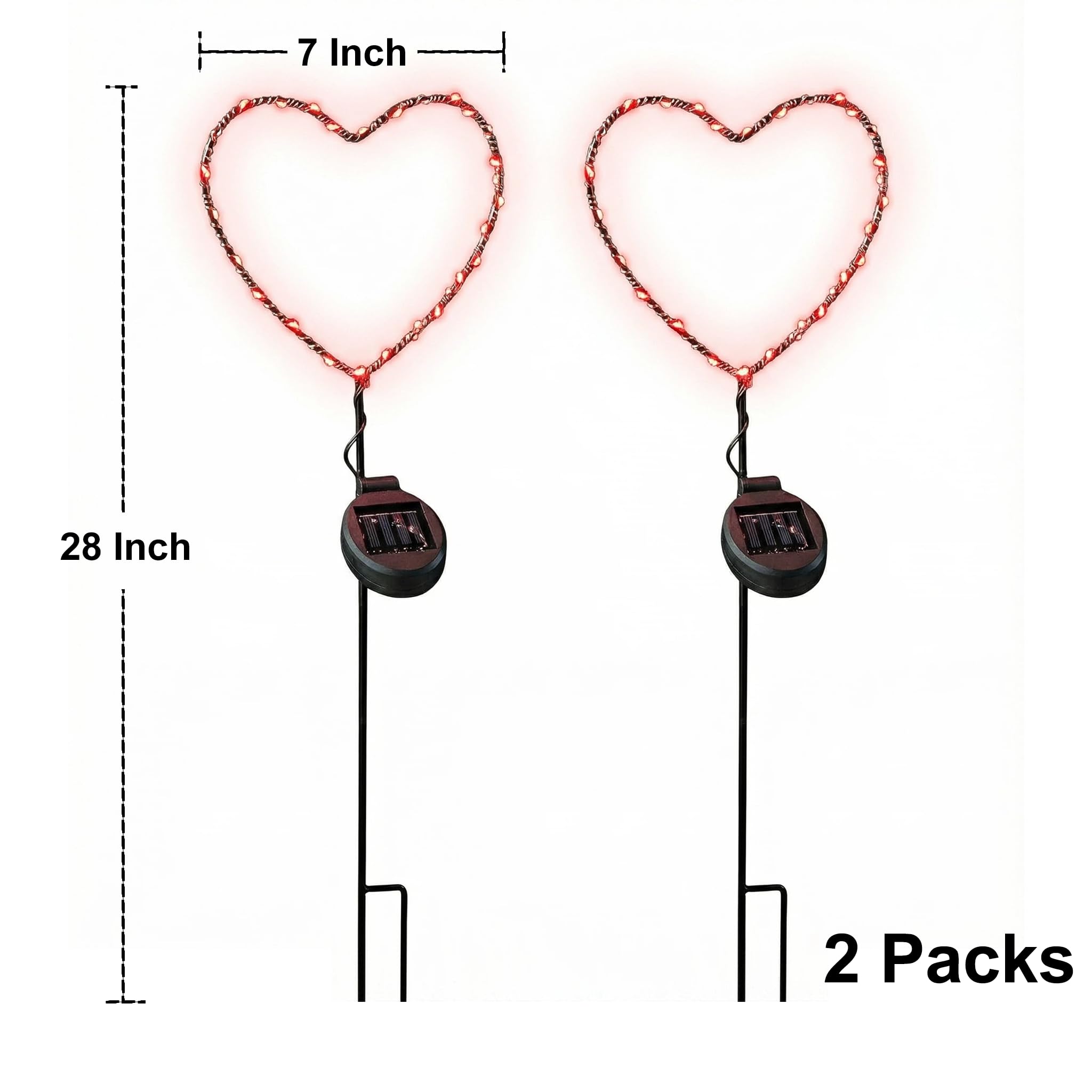 Touch Of ECO nights garden heart light creates cozy evening scenes.