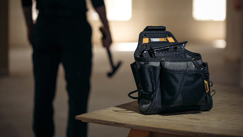 ToughBuilt Cliptech pouch compact storage design keeps essential tools within reach.