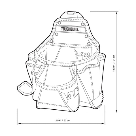 ToughBuilt Cliptech pouch on jobsite shows practical organization in daily use.