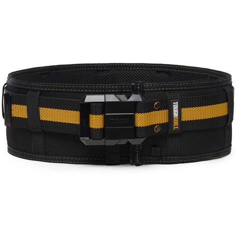 ToughBuilt ClipTech Pro Padded Belt back view highlighting padded support for reduced fatigue.