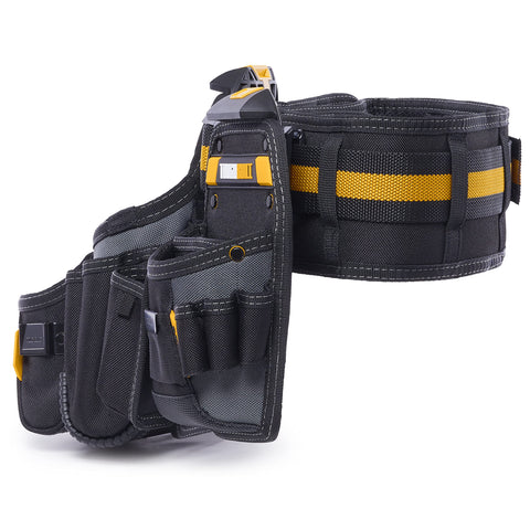 ToughBuilt ClipTech two rugged pouches keep tools within easy reach.