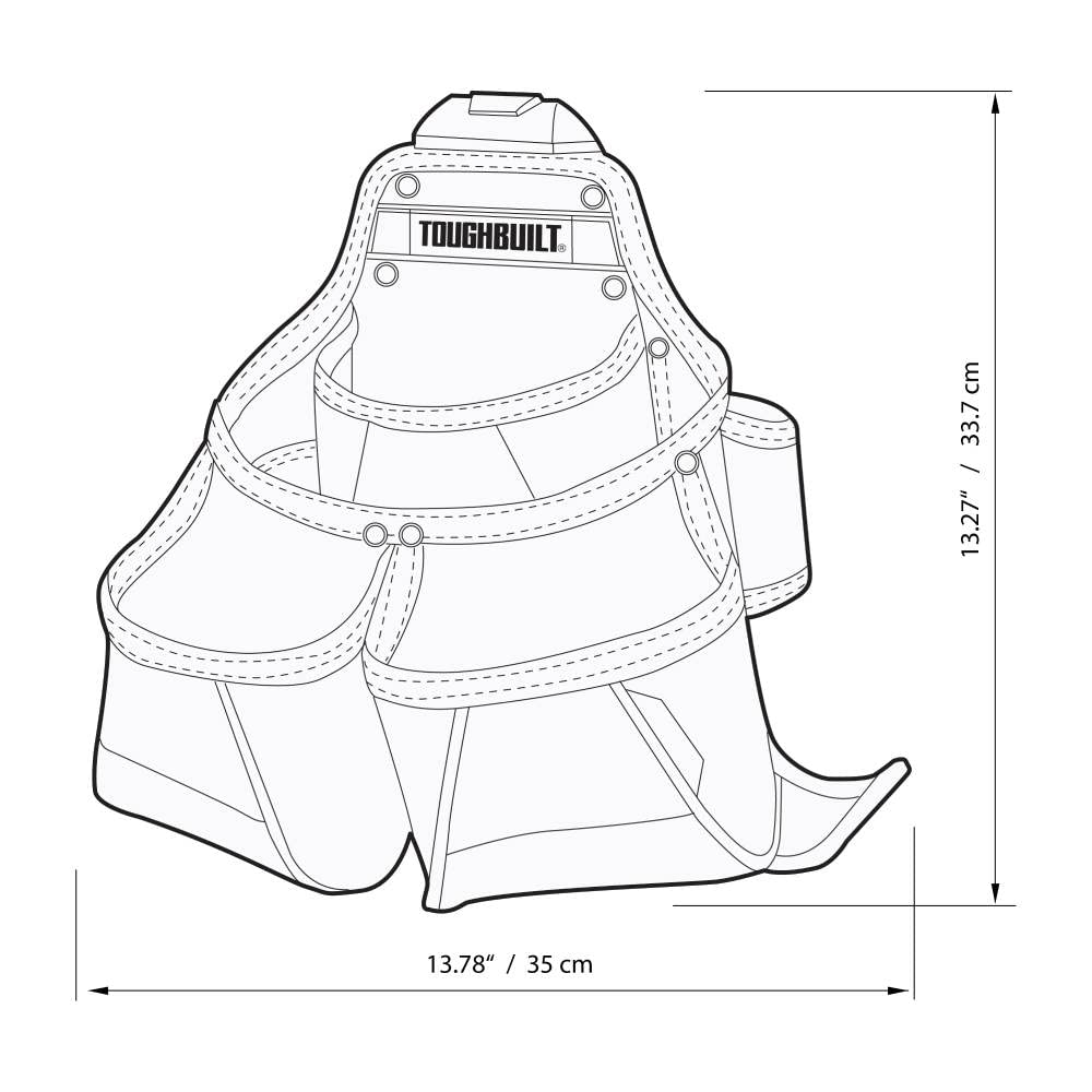 ToughBuilt framer pouch with lifetime warranty and long-term protection