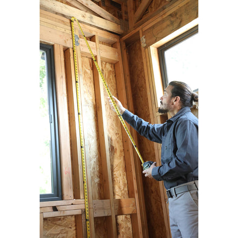 ToughBuilt ProBlade tape measure easy-read markings to reduce mistakes.