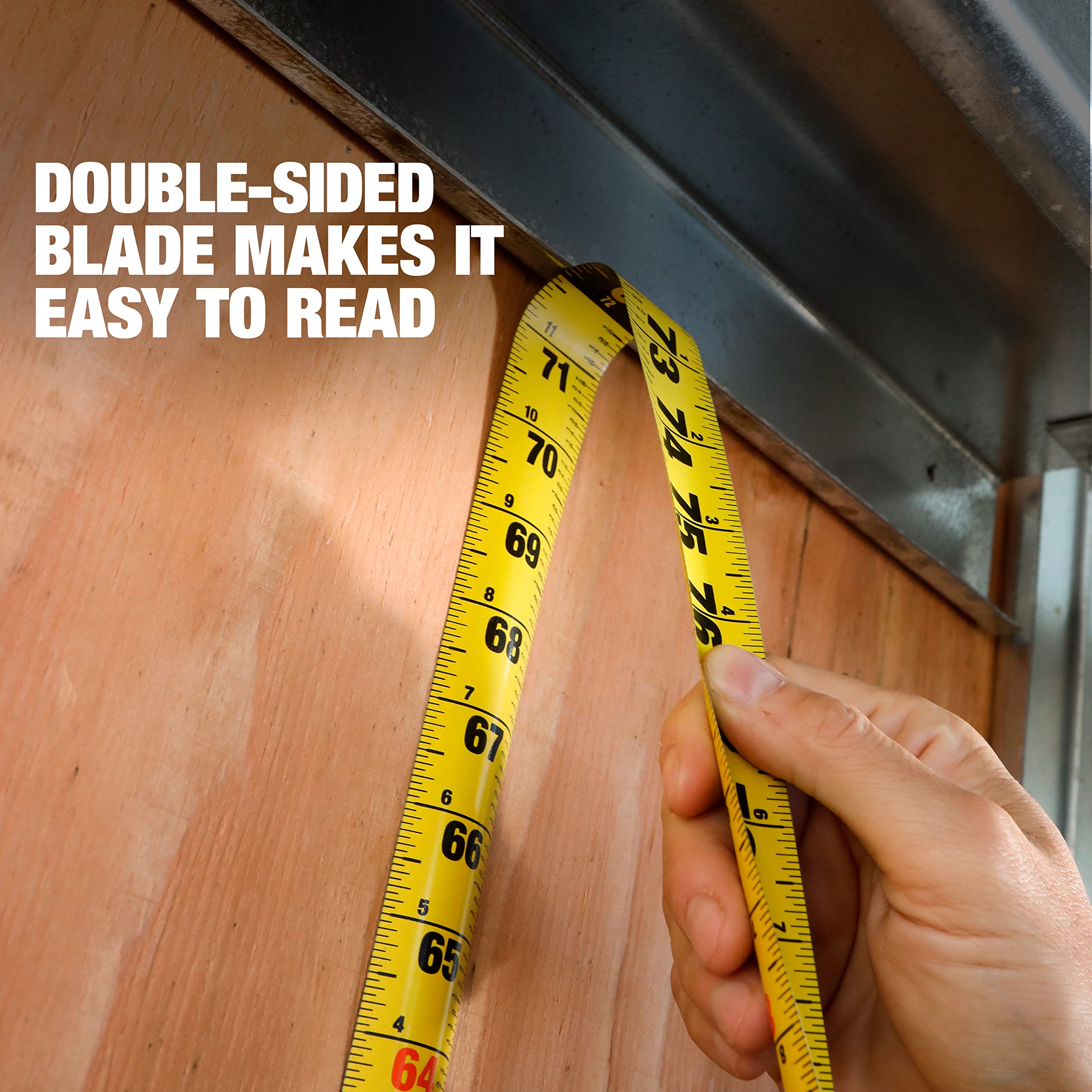 ToughBuilt ProBlade tape measure magnetic hook for hands-free attachment.