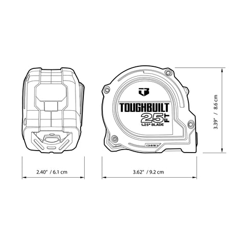 ToughBuilt ProBlade tape measure in use on site showing practical measurement efficiency.