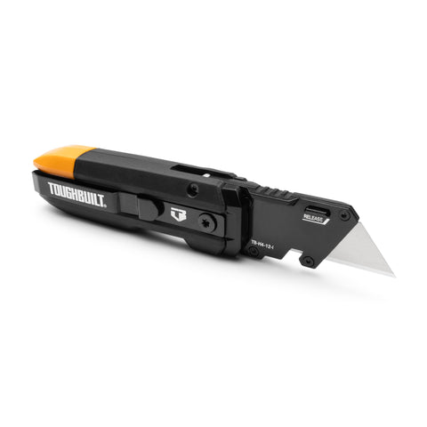 ToughBuilt TB-H4-12-I quick-change blade release for rapid blade swaps.
