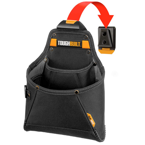 ToughBuilt TOU-CT-05 Supply Pouch on belt for quick hands-free access.