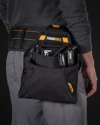ToughBuilt Supply Pouch large pocket helps separate fasteners and parts.