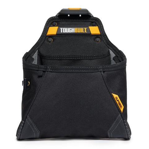 ToughBuilt pouch features No-Snag hidden seam pocket for secure storage.