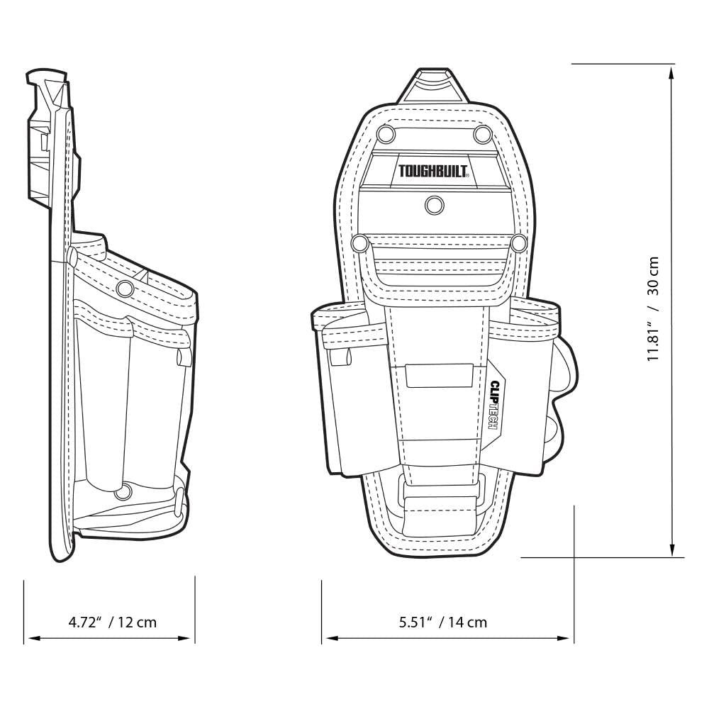 Technician pouch on the go: ToughBuilt TOU-CT-36-L7 in use