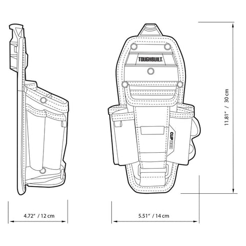 Technician pouch on the go: ToughBuilt TOU-CT-36-L7 in use