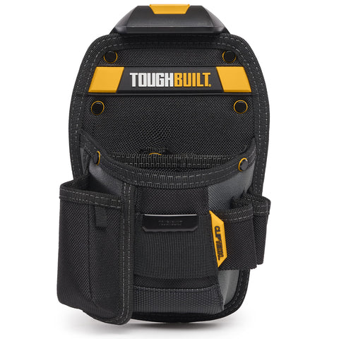 ToughBuilt UNIV POUCH 8PCKT Clip-on attachment keeps gear secure and accessible.