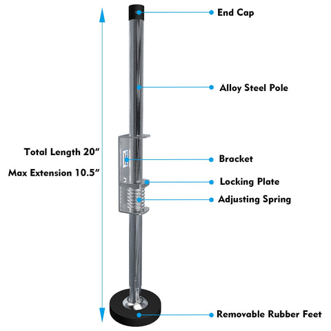 TOUGHER Ladder Leveler foot with natural rubber for anti-skid grip