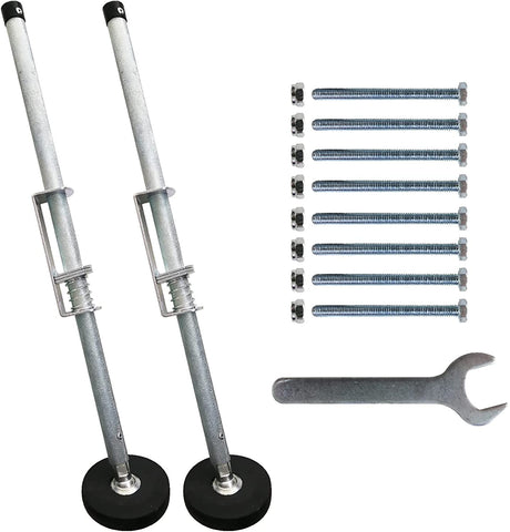 TOUGHER Ladder Leveler Pair side view highlights adjustable lever for stairs