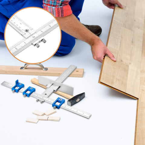 Tourace cabinet hardware jig portable detachable design fits in the included storage bag.