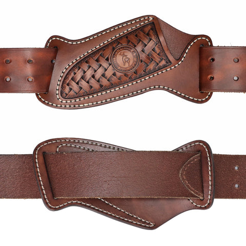 Tourbon genuine leather sheath with scratch-resistant construction.