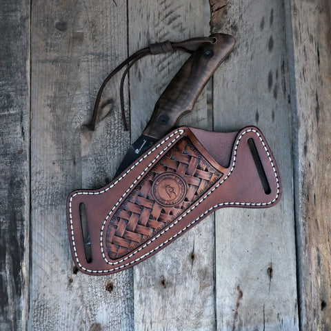 Tourbon sheath fits belts up to two inches wide.