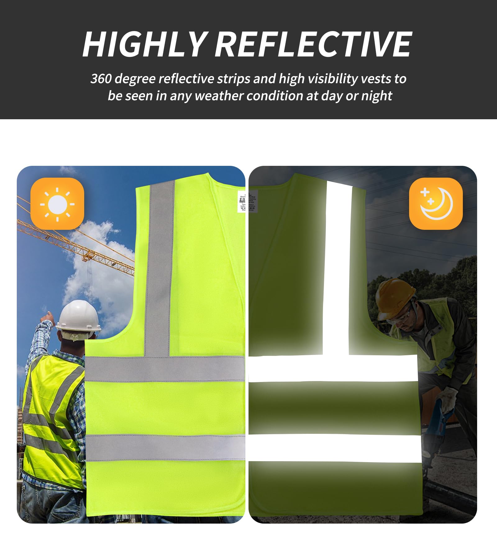 TOURGO safety vest showing adjustable velcro fit for versatile wear