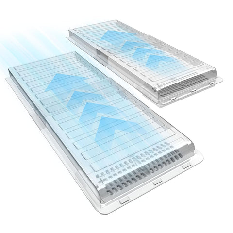 Touri magnetic air vent extender under furniture for optimized airflow.