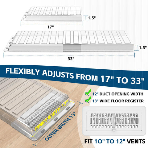 Magnetic seal prevents air leakage to boost efficiency.